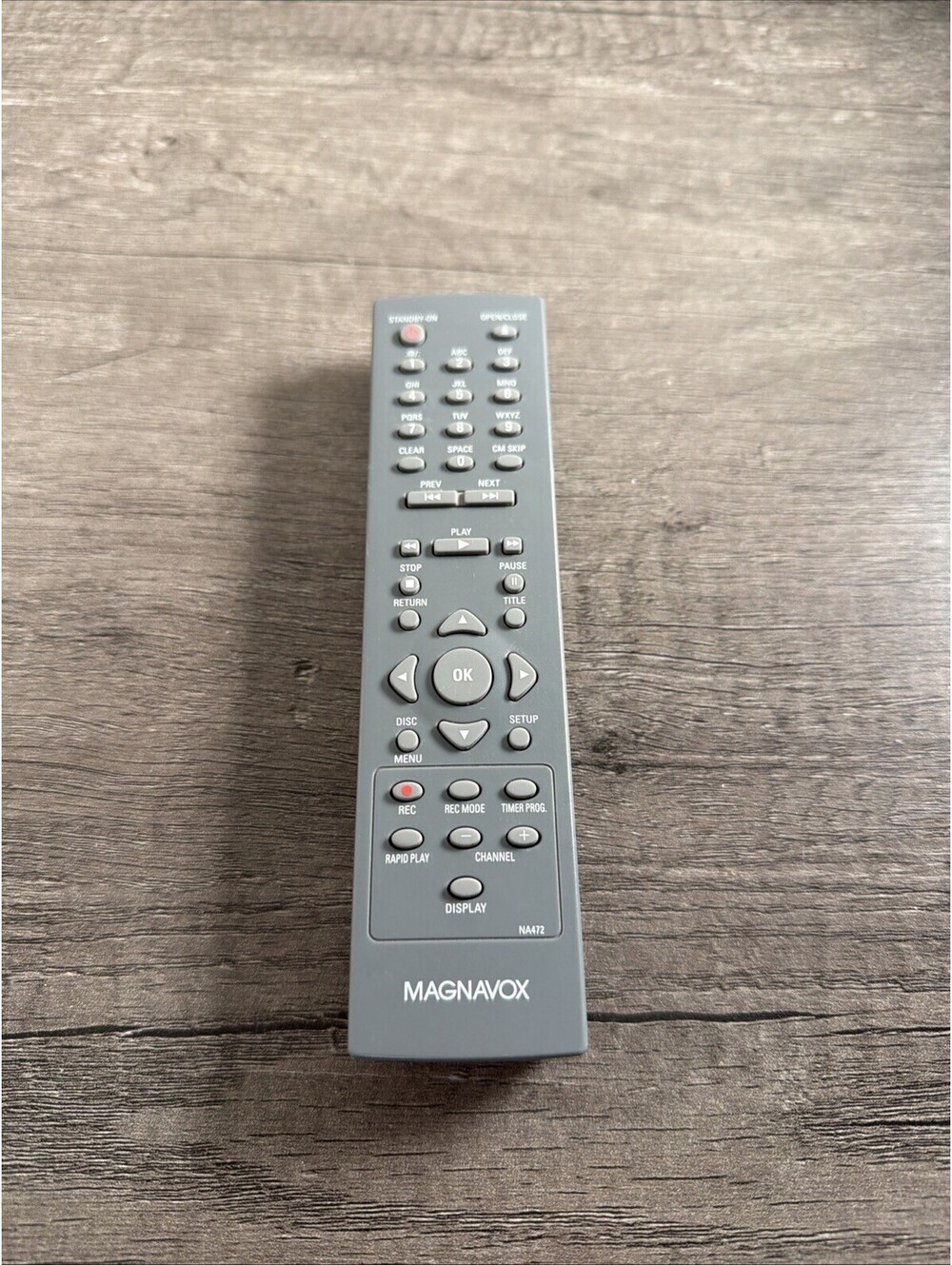 MAGNAVOX NA472 DVD RECORDER REMOTE CONTROL MSR90D6 DVDR NA472UD CLEAN TESTED OEM